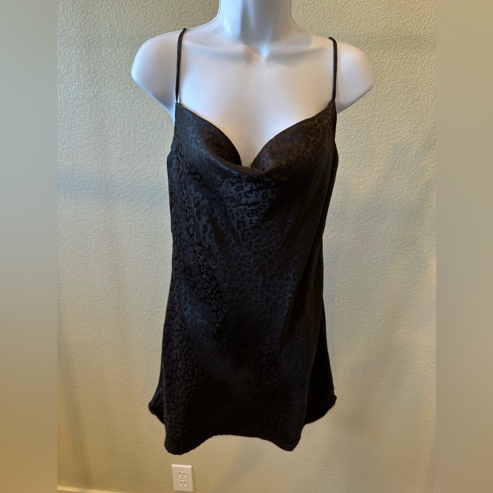 Cheetah silk mini dress